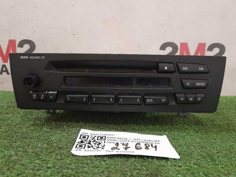 Unità Autoradio RA9177209031 Bmw Serie 1 E87 Berlina 2005