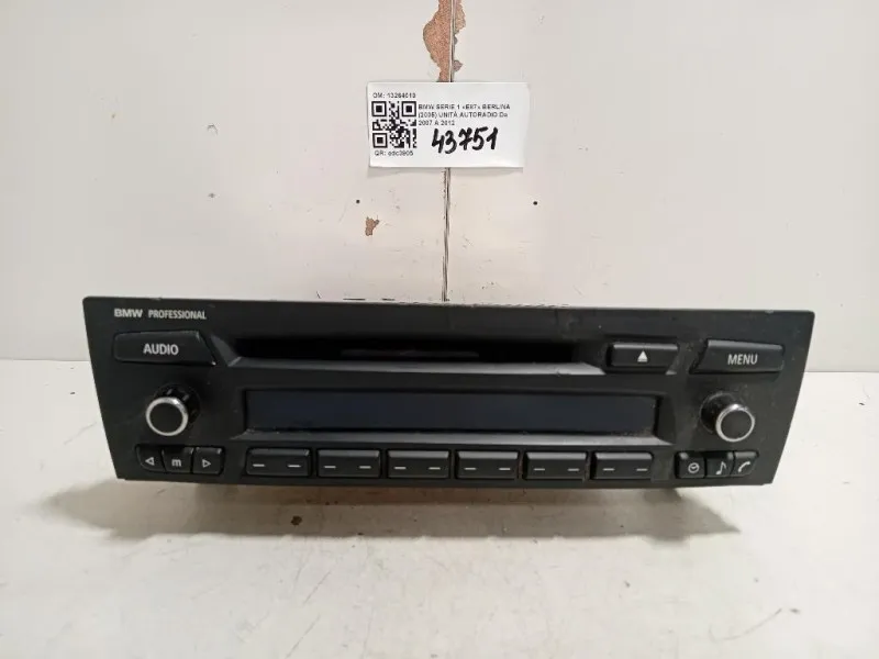 Unità Autoradio 13264010 Bmw Serie 1 E87 Berlina 2005