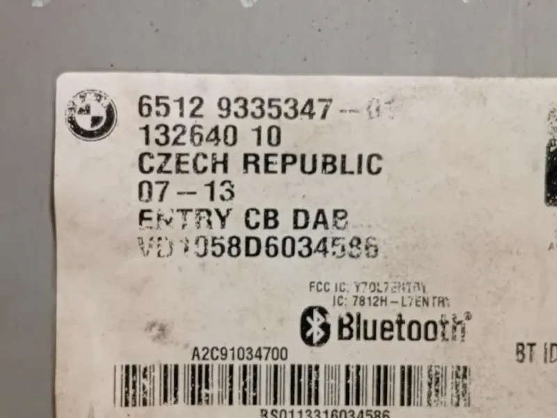 Unità Autoradio 65129335347 Bmw Serie 1 F20 Berlina 2012