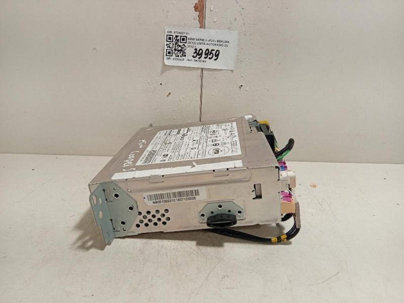 Unità Autoradio 8734827 01 Bmw Serie 1 F20 Berlina 2012