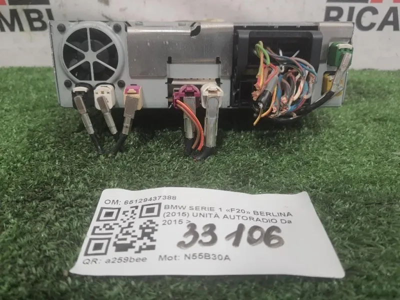 Unità Autoradio 65129437388 Bmw Serie 1 F20 Berlina 2015