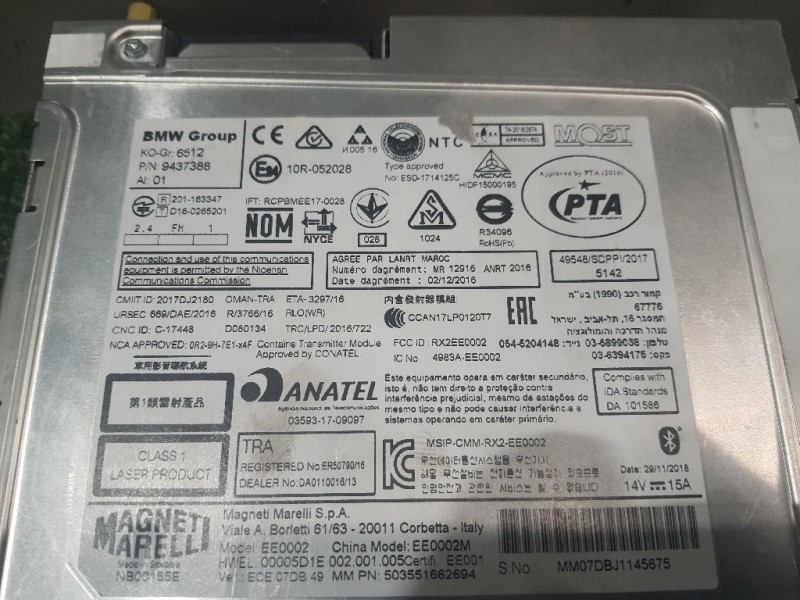 Unità Autoradio 65129437388 Bmw Serie 1 F20 Berlina 2015