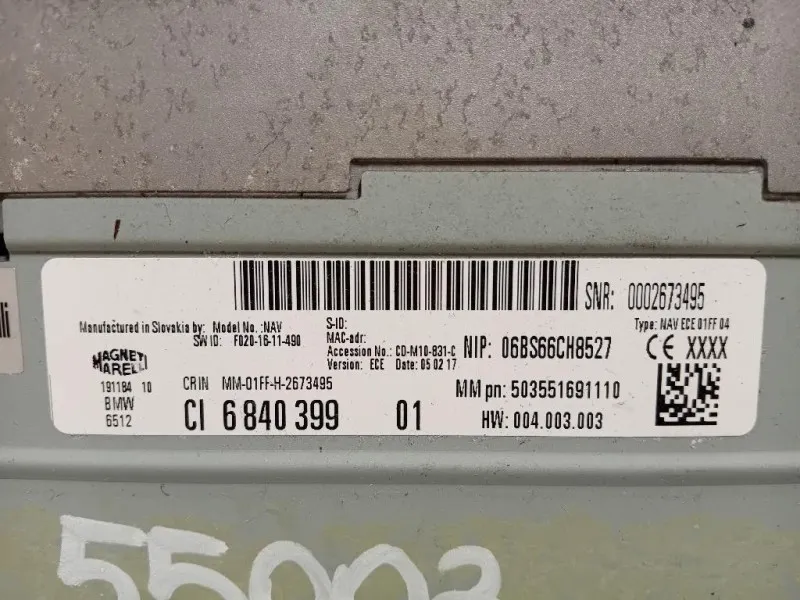 Unità Autoradio 503551691110 Bmw Serie 1 F20 Berlina 2015