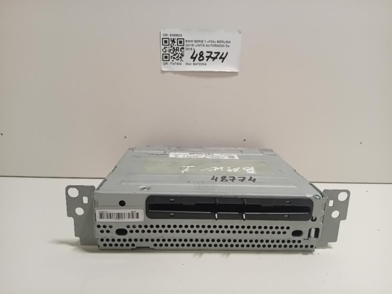 Unità Autoradio 9365833 Bmw Serie 1 F20 Berlina 2015