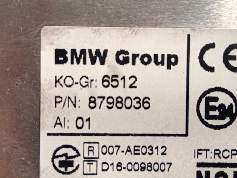 Unità Autoradio 8798036 Bmw Serie 1 F20 Berlina 2015