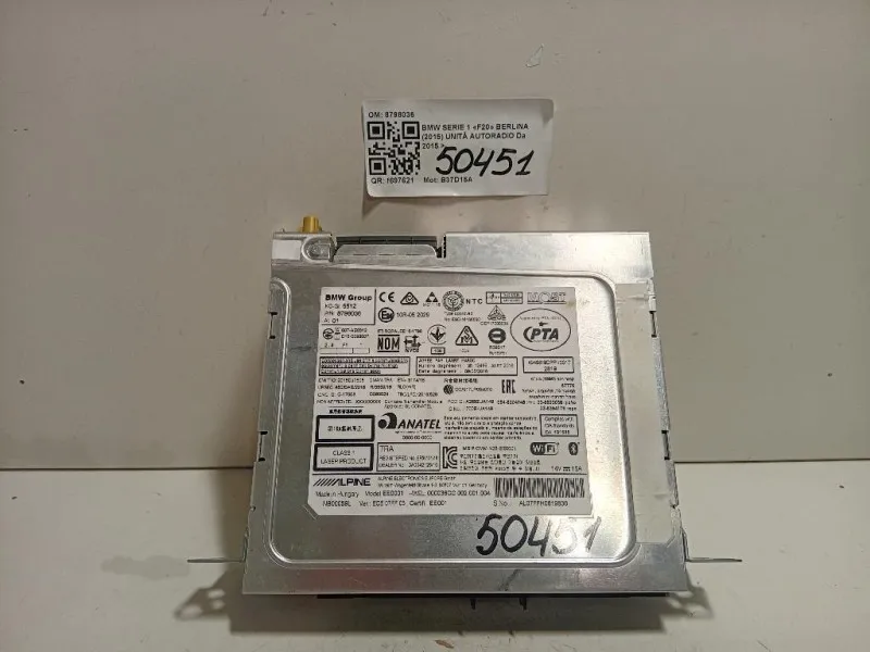 Unità Autoradio 8798036 Bmw Serie 1 F20 Berlina 2015