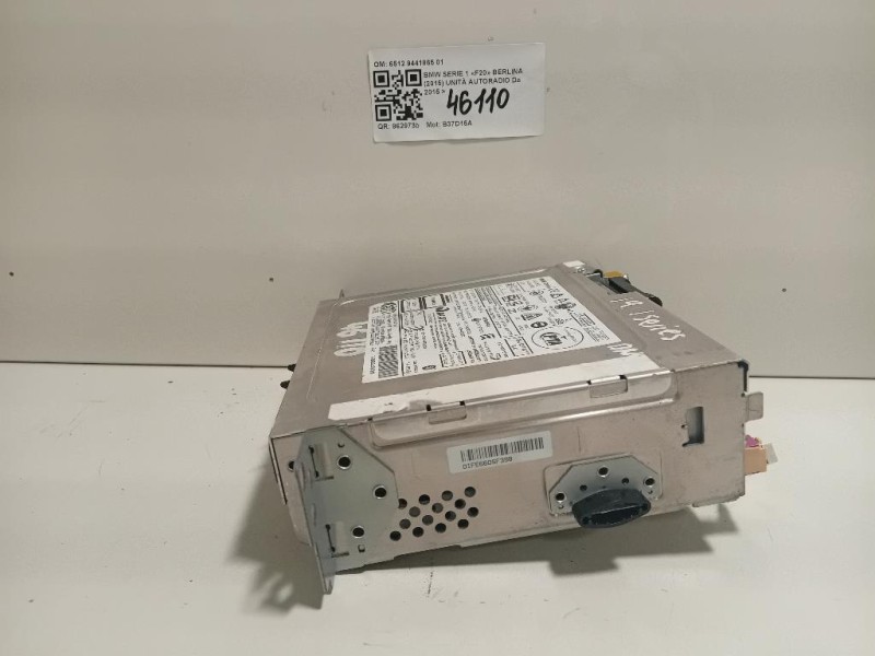 Unità Autoradio 6512 9441865 01 Bmw Serie 1 F20 Berlina 2015