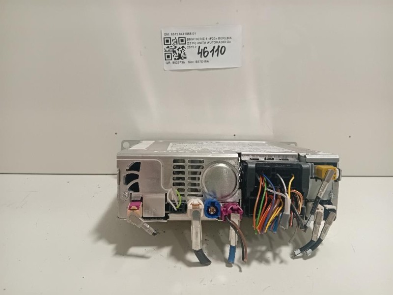 Unità Autoradio 6512 9441865 01 Bmw Serie 1 F20 Berlina 2015