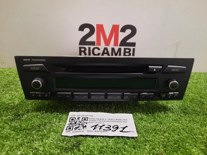 Unità Autoradio 65129187108 Bmw Serie 3 E90 Berlina 2005