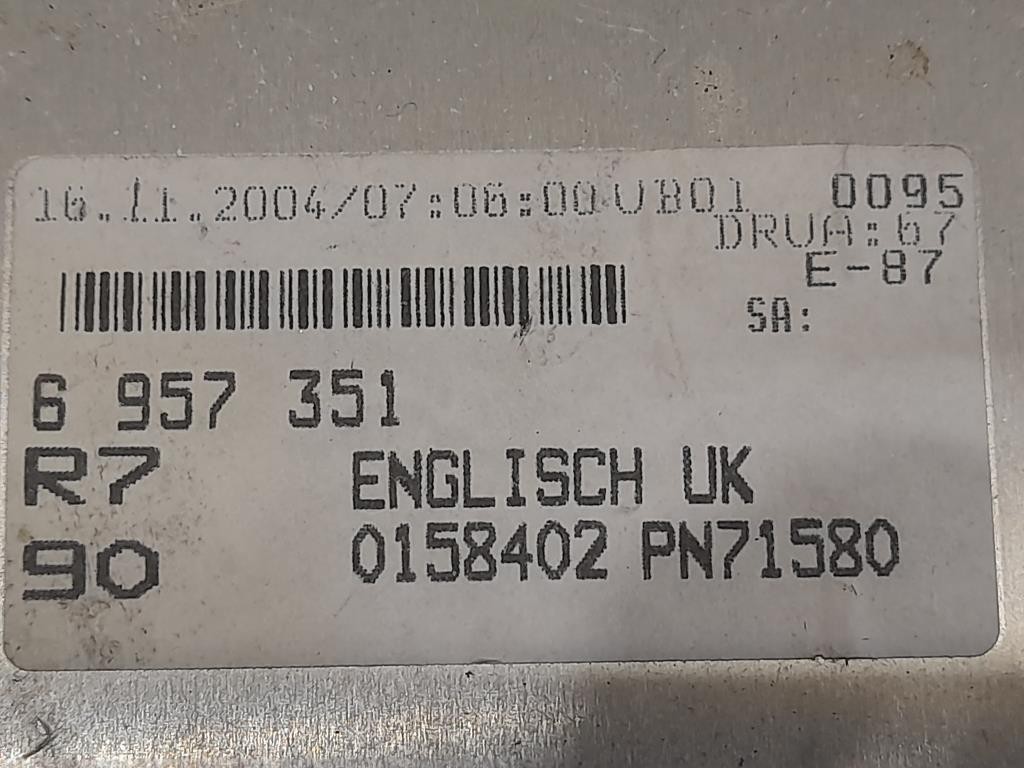 Unità Autoradio 6957351 Bmw Serie 3 E90 Berlina 2005