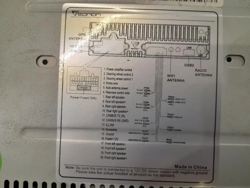 Unità Autoradio EONON GA9365 TA0050 Bmw Serie 3 E90 Berlina 2005