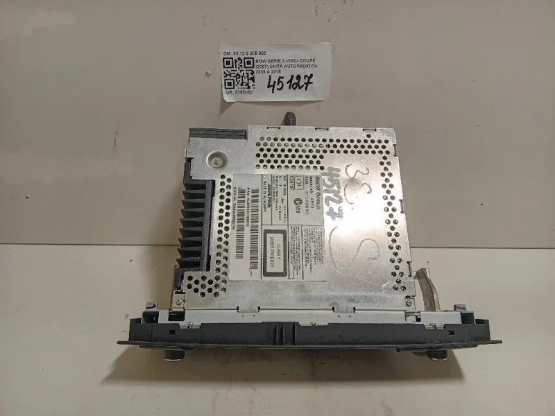 Unità Autoradio 65129205962 Bmw Serie 3 E92 Coupe 2007