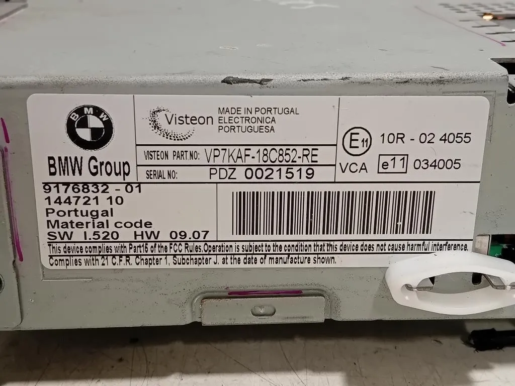 Unità Autoradio 9176832-01 Bmw Serie 5 E60 Berlina 2004