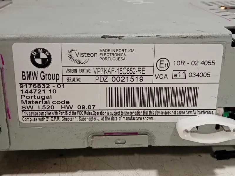 Unità Autoradio 9176832-01 Bmw Serie 5 E60 Berlina 2004