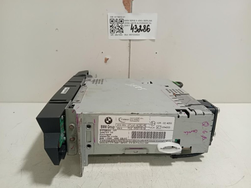 Unità Autoradio 9176832-01 Bmw Serie 5 E60 Berlina 2004