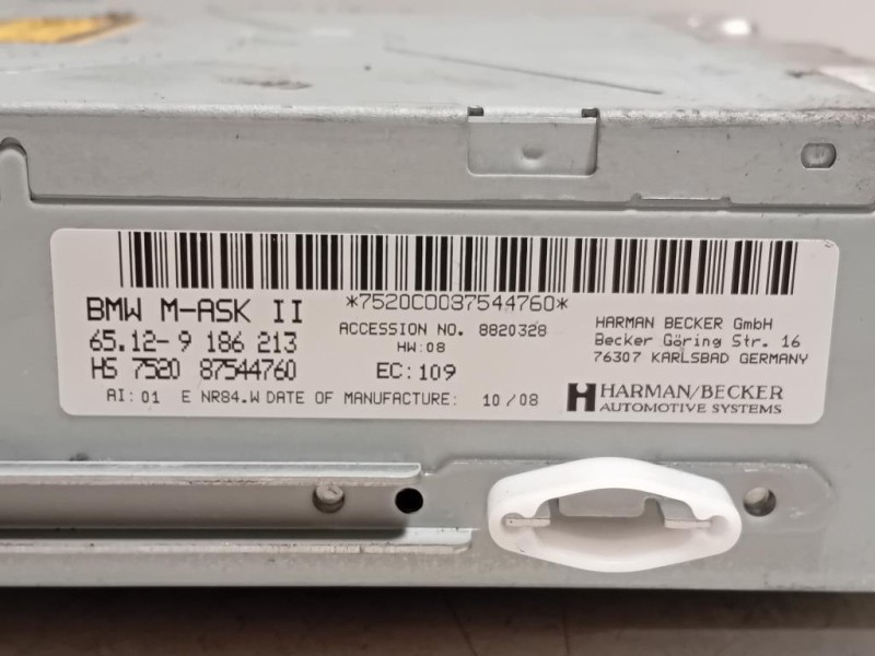 Unità Autoradio 65129186213 Bmw Serie 5 E60 Berlina 2004