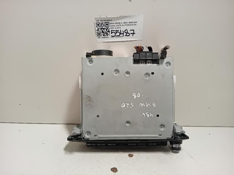 Unità Autoradio 65129186213 Bmw Serie 5 E60 Berlina 2004