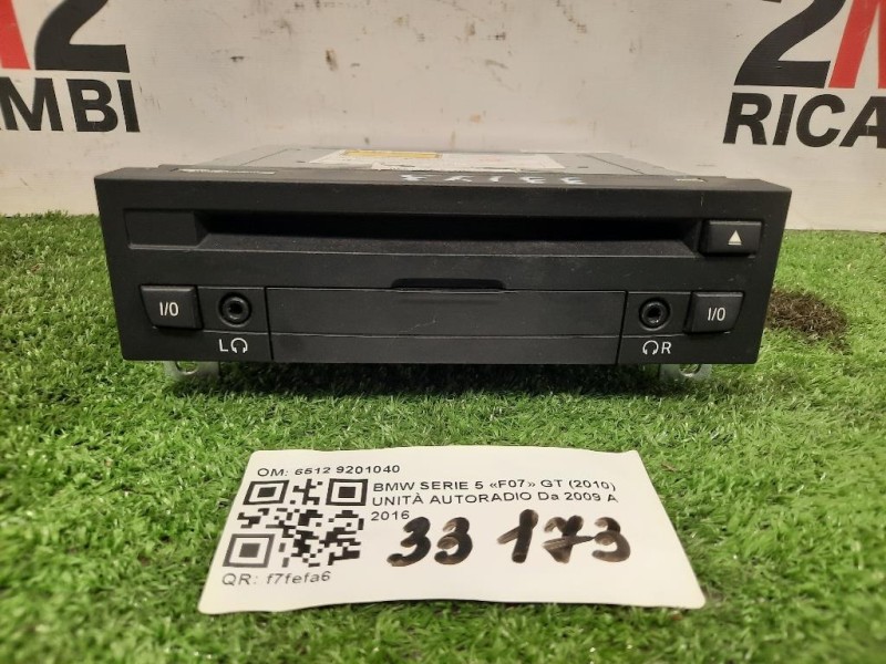 Unità Autoradio 927359701 Bmw Serie 5 F07 GT 2010