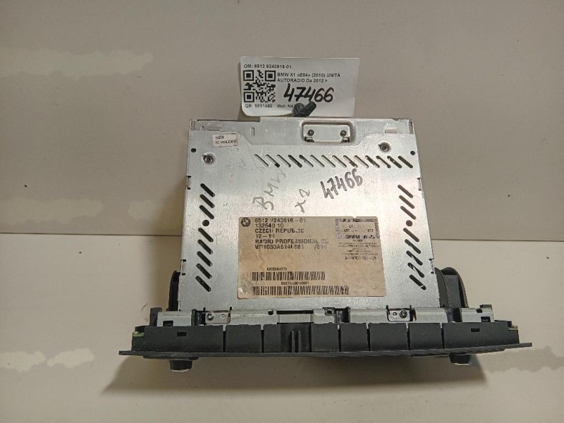 Unità Autoradio 6512 9243916-01 Bmw X1 E84 2010