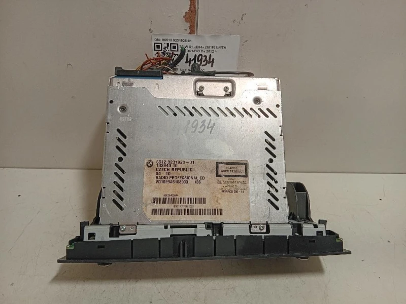 Unità Autoradio 86512 9231928-01 Bmw X1 E84 2010