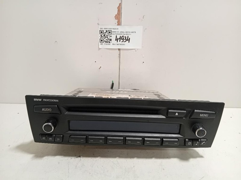 Unità Autoradio 86512 9231928-01 Bmw X1 E84 2010