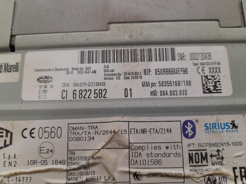 Unità Autoradio 6822582 Bmw X1 F48 2015