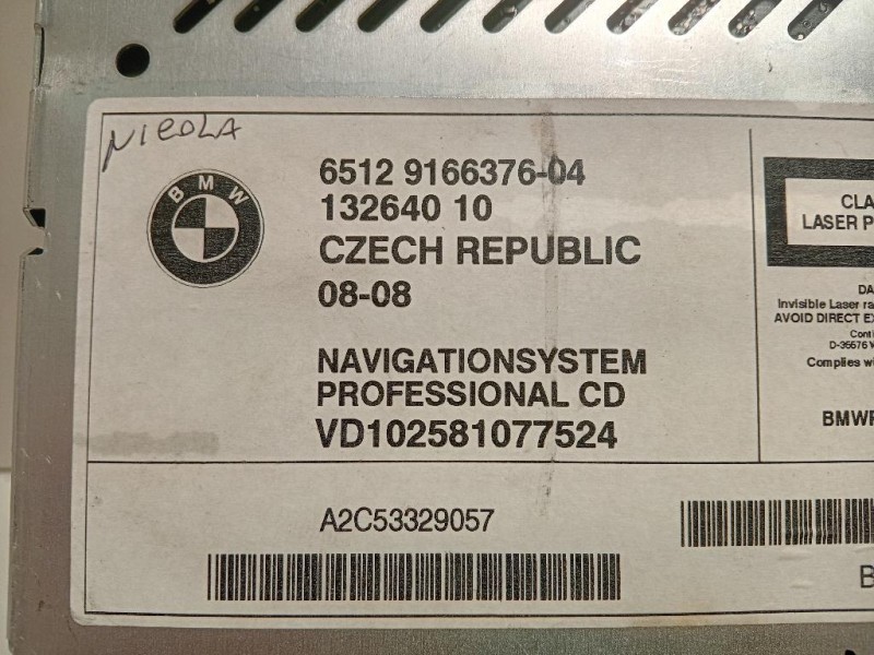 Unità Autoradio 6512 9166376-04 Bmw X3 E83 2004