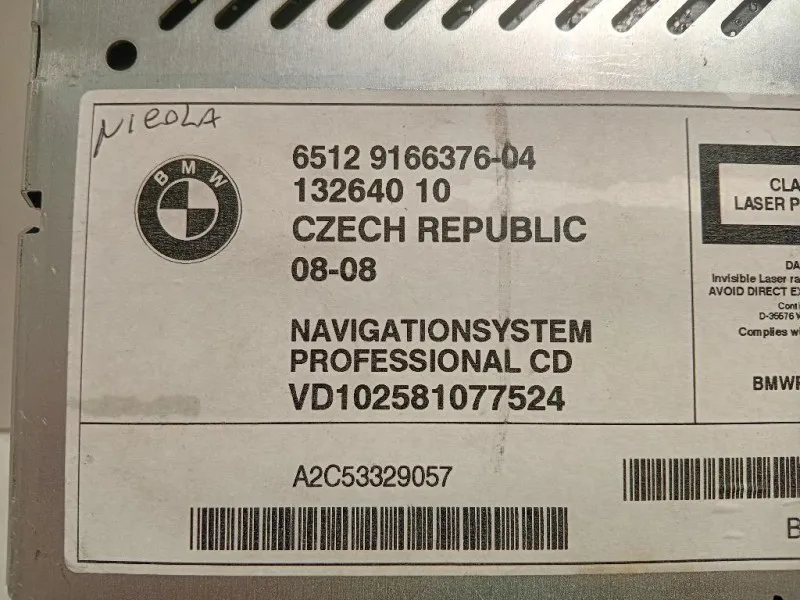 Unità Autoradio 6512 9166376-04 Bmw X3 E83 2004