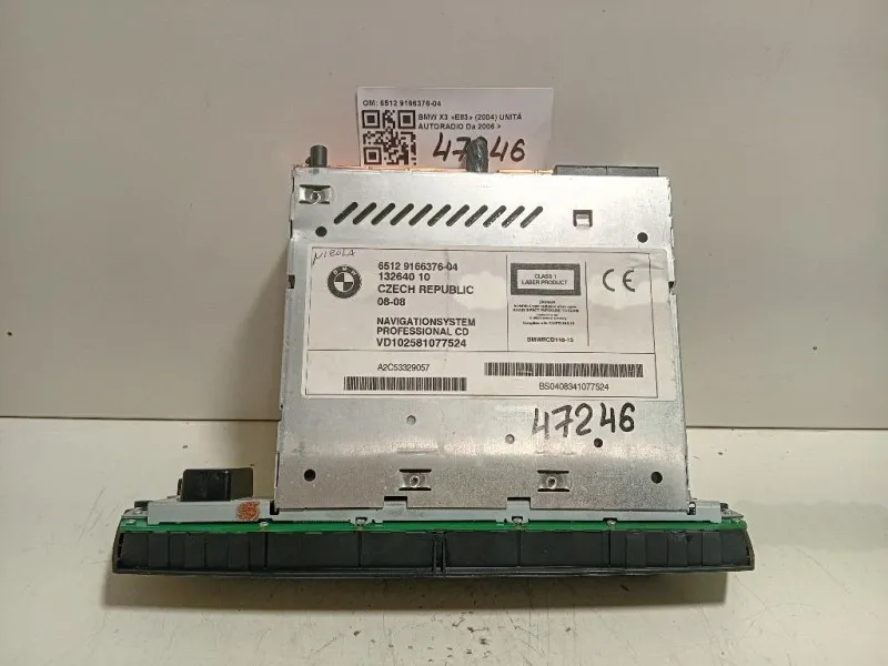 Unità Autoradio 6512 9166376-04 Bmw X3 E83 2004