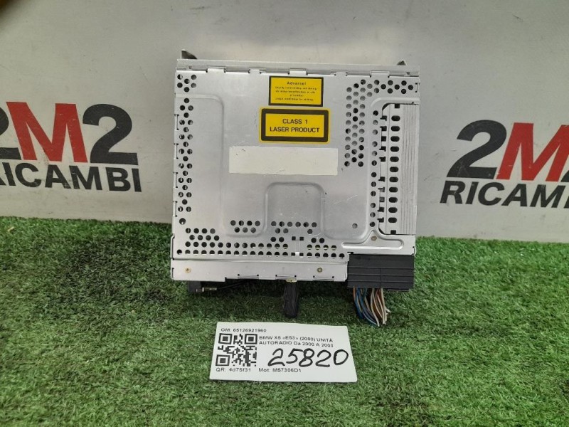 Unità Autoradio 65126921960 Bmw X5 E53 2000