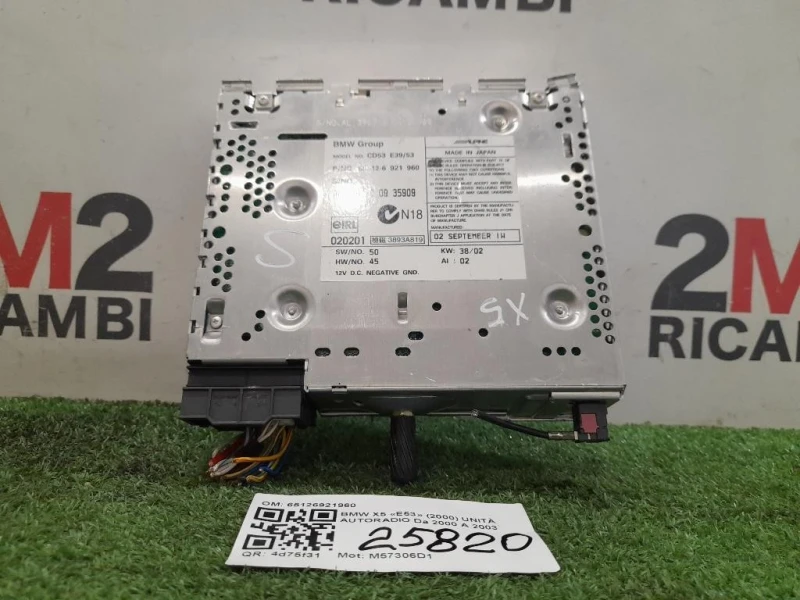 Unità Autoradio 65126921960 Bmw X5 E53 2000