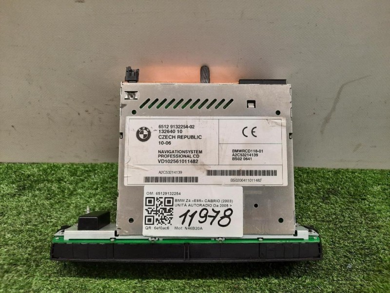 Unità Autoradio 65129132254 Bmw Z4 E85 Cabrio 2003