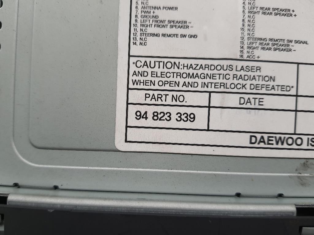 Unità Autoradio 94823339 Chevrolet AVEO II 2007