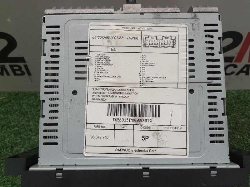 Unità Autoradio 96647740 Chevrolet Captiva I 2007