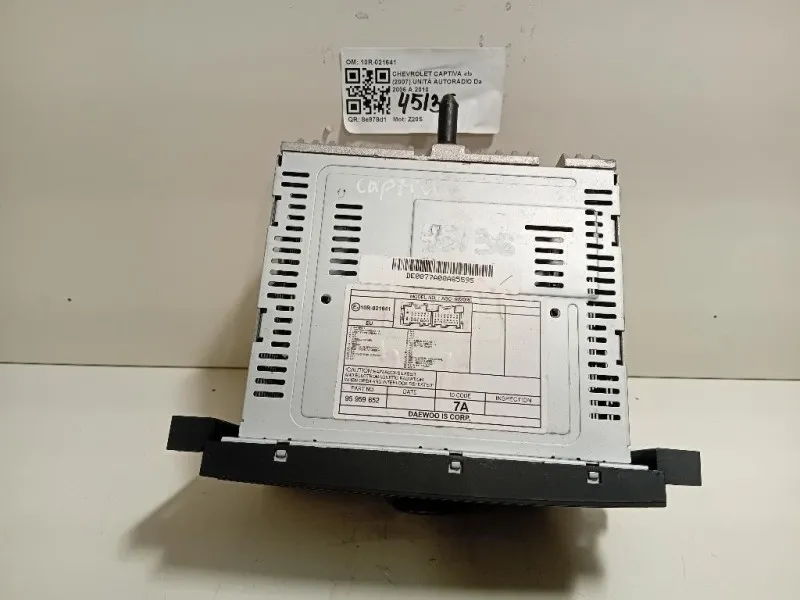 Unità Autoradio 10R-021641 Chevrolet Captiva I 2007