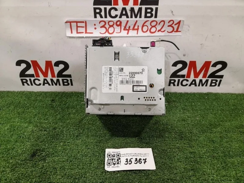Unità Autoradio 22800670 Chevrolet Orlando 2011