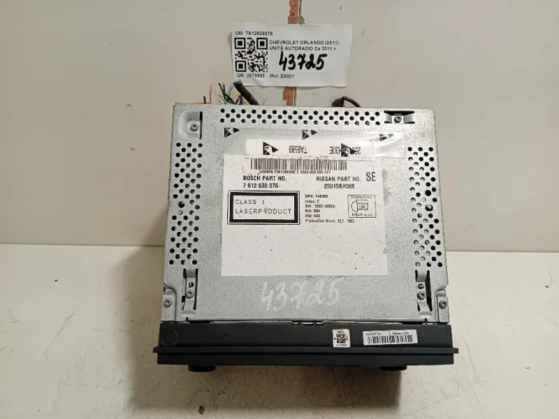 Unità Autoradio 7612830076 NAVIGATORE Chevrolet Orlando 2011