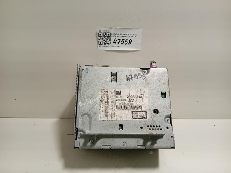 Unità Autoradio 20983513 Chevrolet Orlando 2011