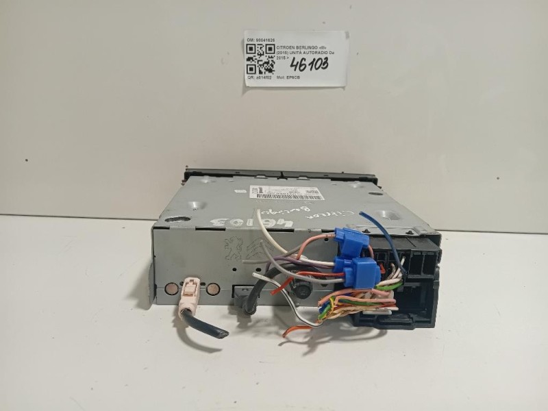 Unità Autoradio 98041626 Citroen Berlingo III 2015