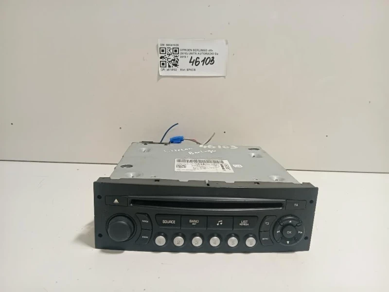 Unità Autoradio 98041626 Citroen Berlingo III 2015