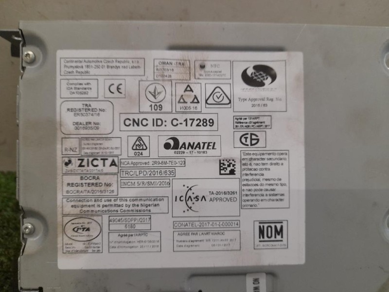 Unità Autoradio 9821908980 Citroen C3 III 2016