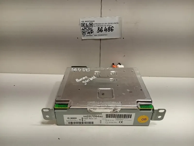 Unità Autoradio 9828709480 Citroen C3 III 2016