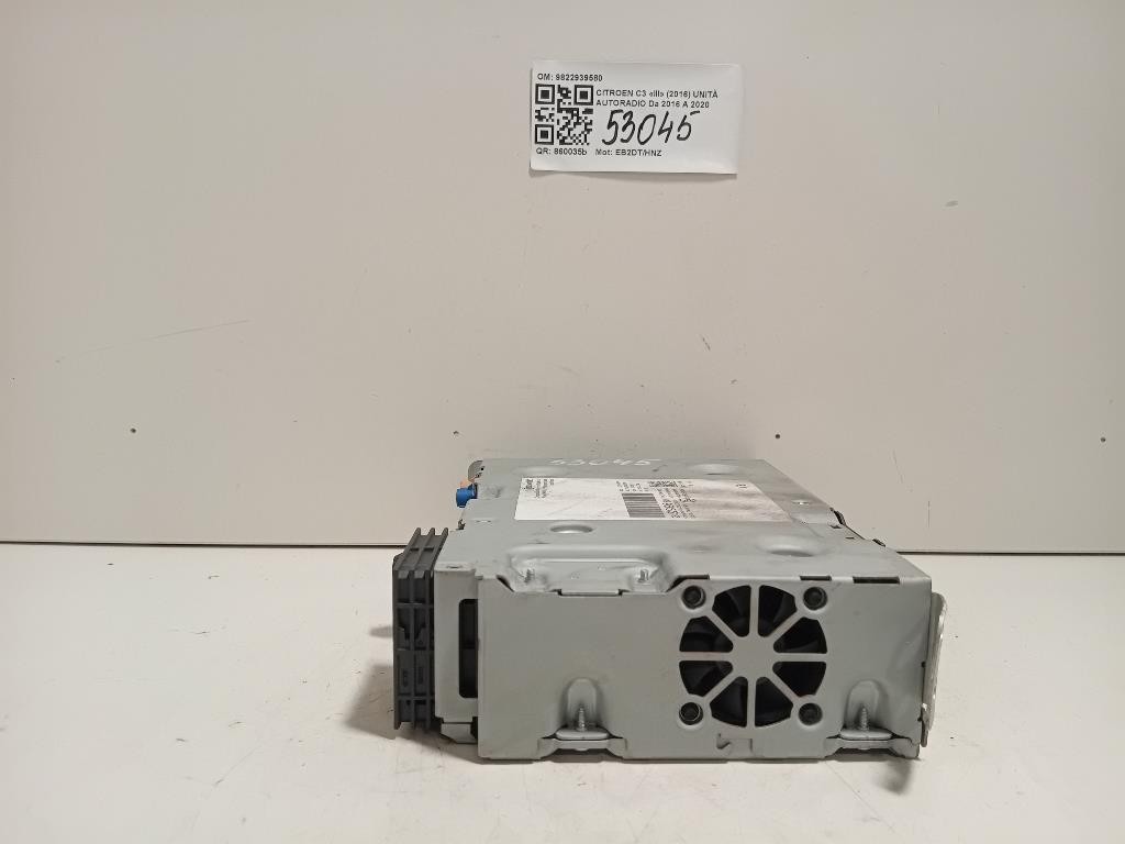 Unità Autoradio 9822939580 Citroen C3 III 2016