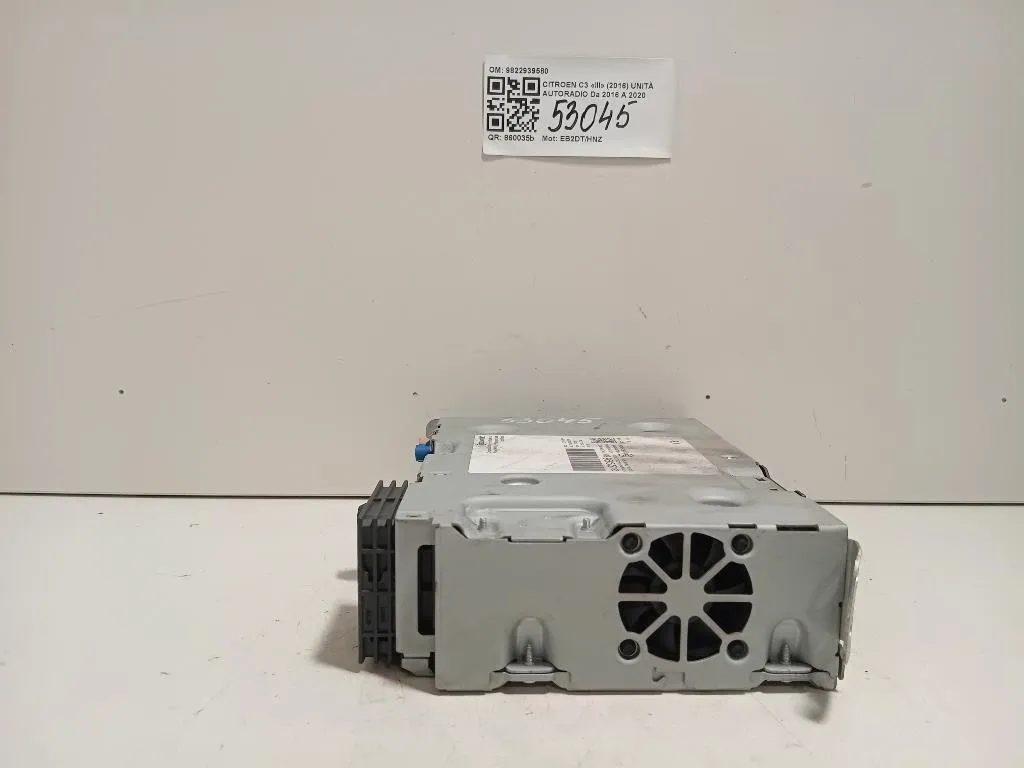 Unità Autoradio 9822939580 Citroen C3 III 2016
