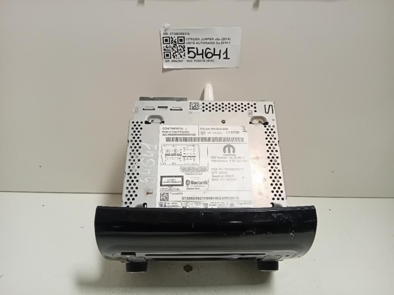 Unità Autoradio 07356258210 Citroen Jumper III 2014