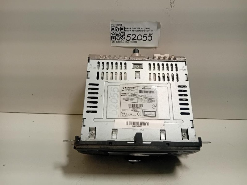 Unità Autoradio 269779 Dacia Duster I 2014