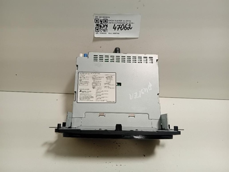 Unità Autoradio 281153391R Dacia Duster I 2014
