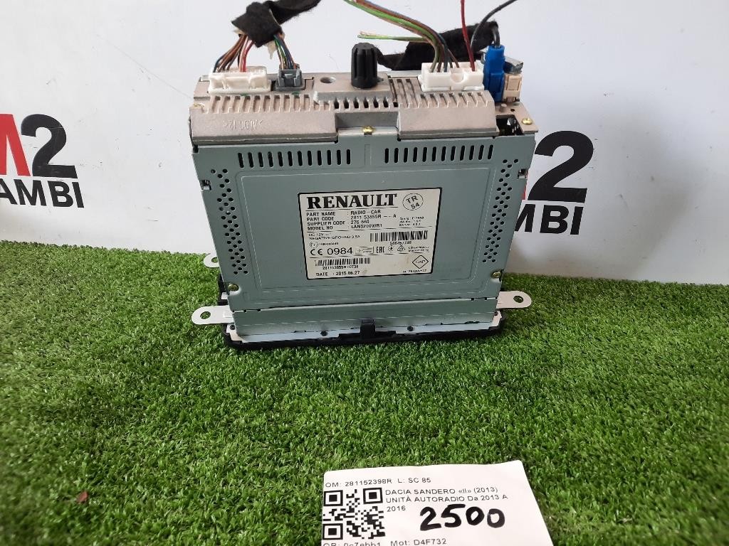 Unità Autoradio 281152398R Dacia Sandero II 2013