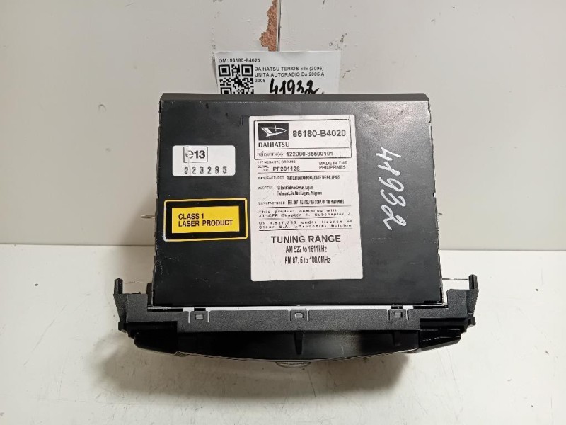 Unità Autoradio 86180-B4020 Daihatsu Terios II 2006