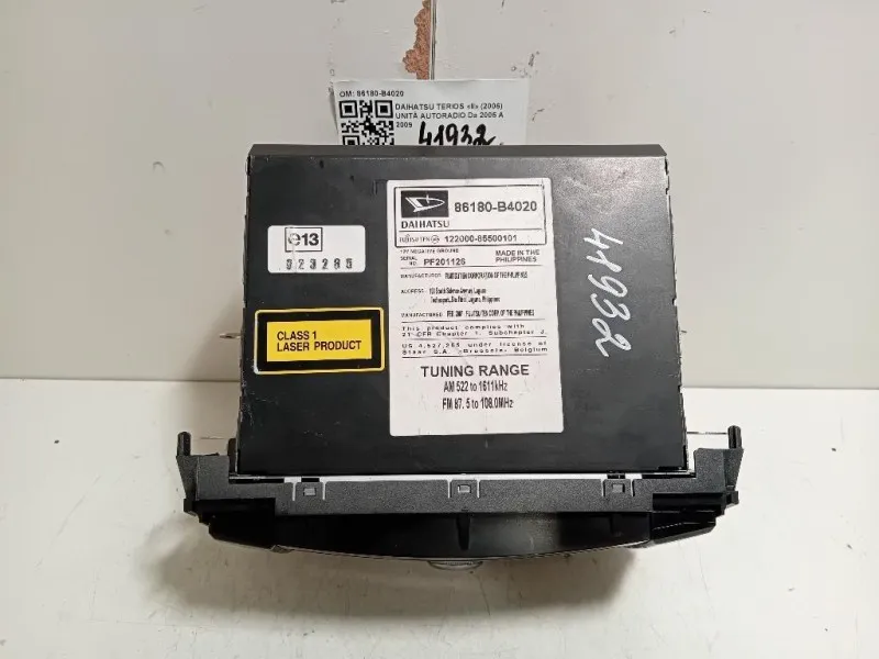 Unità Autoradio 86180-B4020 Daihatsu Terios II 2006
